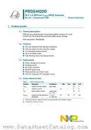 PBSS4420D datasheet pdf NXP Semiconductors