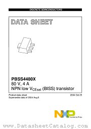PBSS4480X datasheet pdf NXP Semiconductors