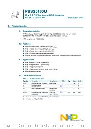 PBSS5160U datasheet pdf NXP Semiconductors