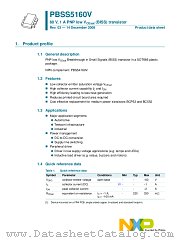 PBSS5160V datasheet pdf NXP Semiconductors