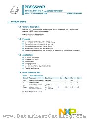 PBSS5220V datasheet pdf NXP Semiconductors