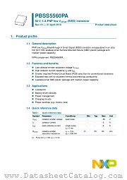 PBSS5560PA datasheet pdf NXP Semiconductors