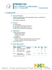 PBSS8110X datasheet pdf NXP Semiconductors