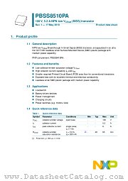 PBSS8510PA datasheet pdf NXP Semiconductors