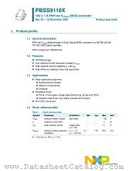 PBSS9110X datasheet pdf NXP Semiconductors