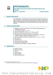 PCF85063ATL datasheet pdf NXP Semiconductors
