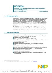PCF8536BT datasheet pdf NXP Semiconductors