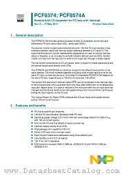 PCF8574P datasheet pdf NXP Semiconductors
