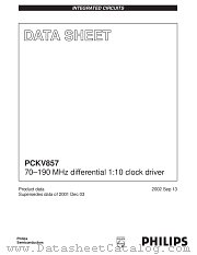 PCKV857DGG datasheet pdf NXP Semiconductors