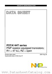 PDTA144TT datasheet pdf NXP Semiconductors