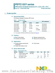 PDTC123YT datasheet pdf NXP Semiconductors