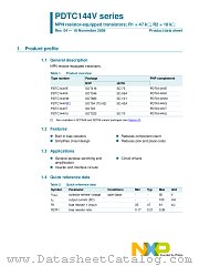 PDTC144VU datasheet pdf NXP Semiconductors