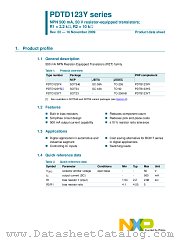PDTD123YT datasheet pdf NXP Semiconductors