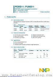 PUMB11 datasheet pdf NXP Semiconductors