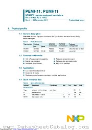 PUMH11 datasheet pdf NXP Semiconductors