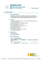 PESD1CAN datasheet pdf NXP Semiconductors