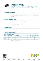 PESD24VF1BL datasheet pdf NXP Semiconductors