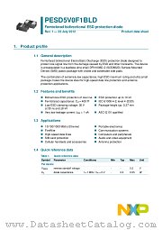 PESD5V0F1BLD datasheet pdf NXP Semiconductors