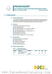 PESD5V0S2BT datasheet pdf NXP Semiconductors