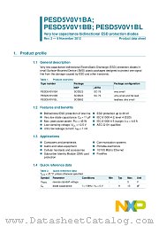 PESD5V0V1BL datasheet pdf NXP Semiconductors