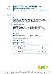 PESD9X5.0L datasheet pdf NXP Semiconductors
