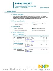 PHB191NQ06LT datasheet pdf NXP Semiconductors