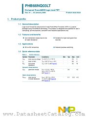 PHB66NQ03LT datasheet pdf NXP Semiconductors
