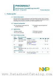 PHKD6N02LT datasheet pdf NXP Semiconductors