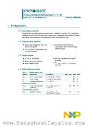 PHP9NQ20T datasheet pdf NXP Semiconductors