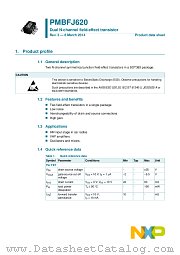PMBFJ620 datasheet pdf NXP Semiconductors