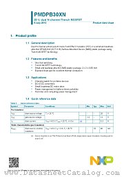 PMDPB30XN datasheet pdf NXP Semiconductors