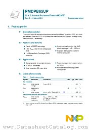 PMDPB65UP datasheet pdf NXP Semiconductors