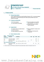 PMDPB70XP datasheet pdf NXP Semiconductors