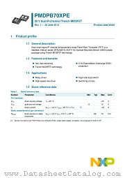 PMDPB70XPE datasheet pdf NXP Semiconductors