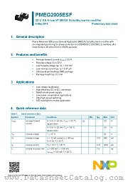 PMEG2005ESF datasheet pdf NXP Semiconductors
