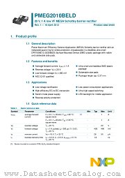 PMEG2010BELD datasheet pdf NXP Semiconductors