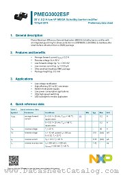 PMEG3002ESF datasheet pdf NXP Semiconductors