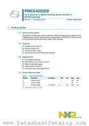 PMEG4002EB datasheet pdf NXP Semiconductors