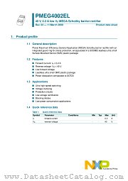 PMEG4002EL datasheet pdf NXP Semiconductors