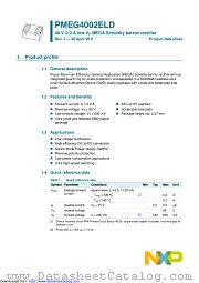 PMEG4002ELD datasheet pdf NXP Semiconductors