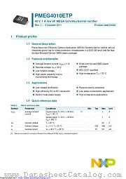 PMEG4010ETP datasheet pdf NXP Semiconductors