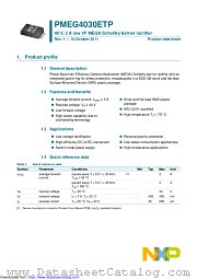 PMEG4030ETP datasheet pdf NXP Semiconductors