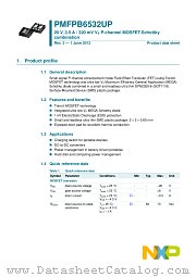 PMFPB6532UP datasheet pdf NXP Semiconductors