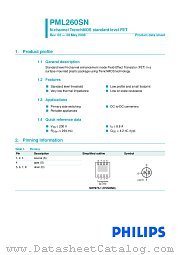 PML260SN datasheet pdf NXP Semiconductors