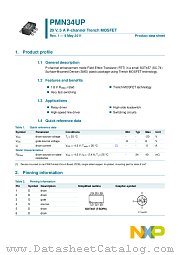 PMN34UP datasheet pdf NXP Semiconductors