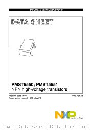 PMST5550 datasheet pdf NXP Semiconductors