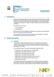 PR601HL datasheet pdf NXP Semiconductors