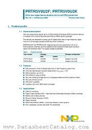 PRTR5V0U2K datasheet pdf NXP Semiconductors