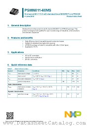 PSMN011-60MS datasheet pdf NXP Semiconductors