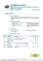 PSMN012-25YLC datasheet pdf NXP Semiconductors